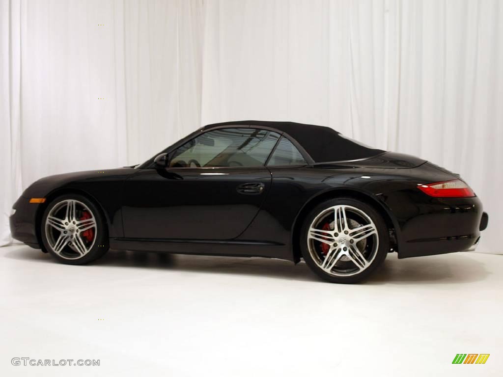 2008 911 Carrera S Cabriolet - Black / Sand Beige photo #26