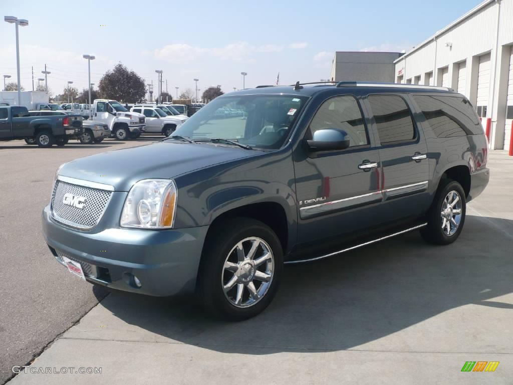 2007 Yukon XL Denali AWD - Stealth Gray Metallic / Ebony Black photo #3