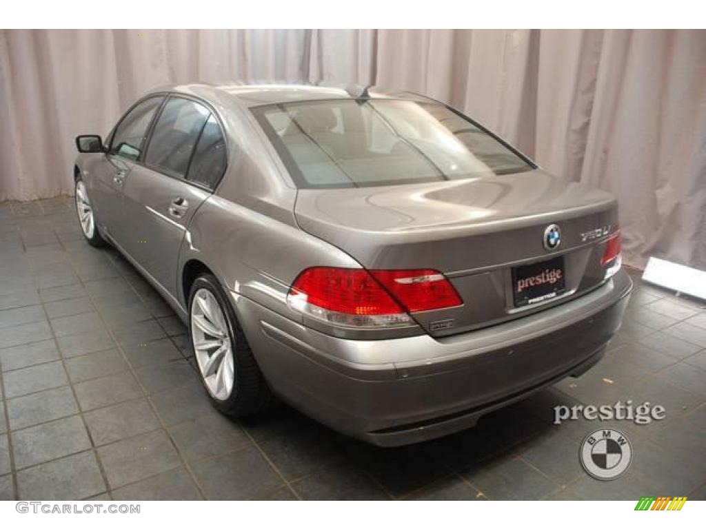 2007 7 Series 750Li Sedan - Sterling Grey Metallic / Black photo #2