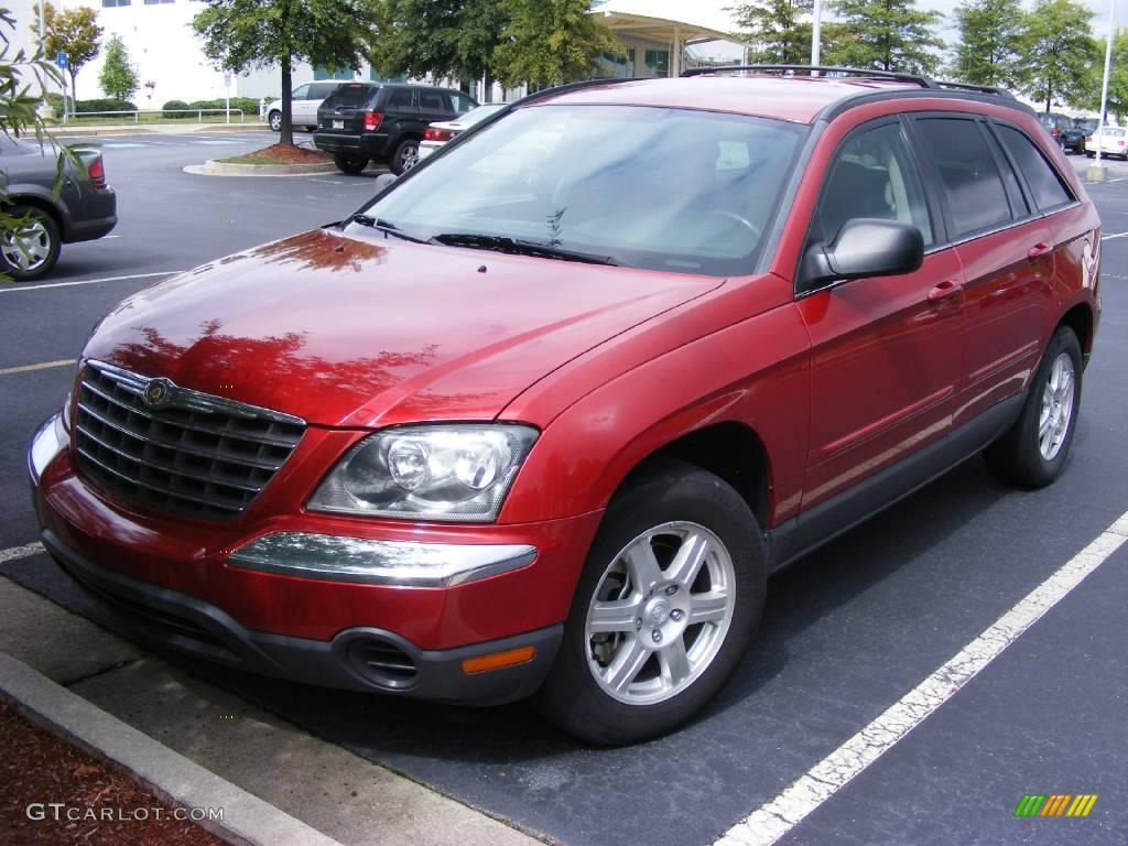 2006 Pacifica Touring - Inferno Red Crystal Pearl / Dark Slate Gray photo #1