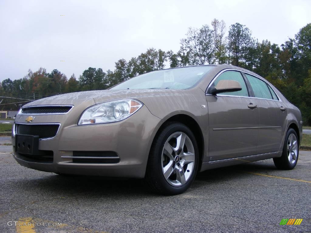 2008 Malibu LT Sedan - Amber Bronze Metallic / Cocoa/Cashmere Beige photo #2