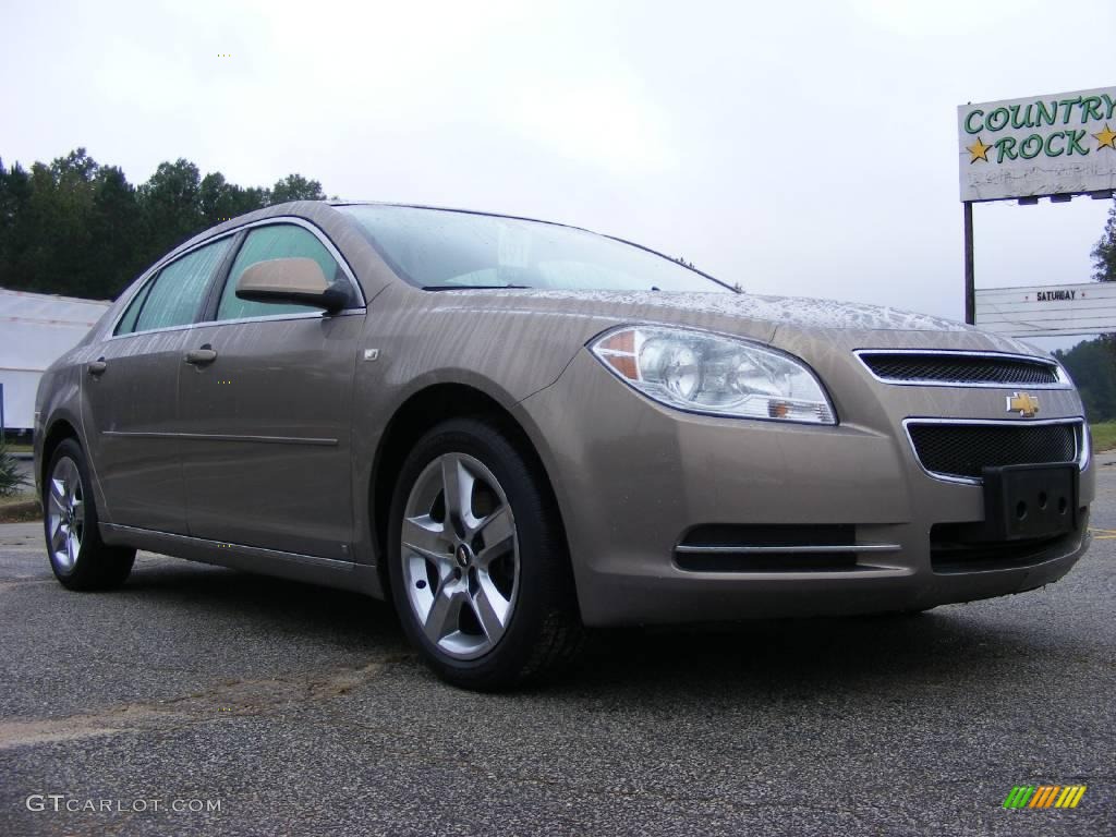 2008 Malibu LT Sedan - Amber Bronze Metallic / Cocoa/Cashmere Beige photo #4