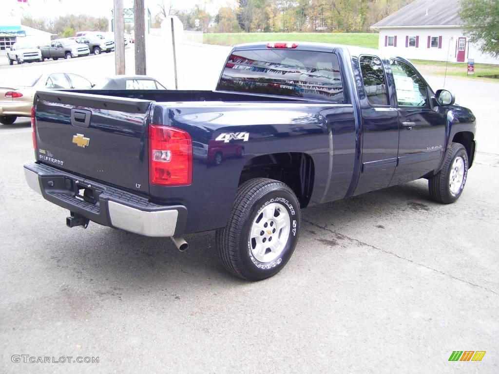 2009 Silverado 1500 LT Extended Cab 4x4 - Imperial Blue Metallic / Light Titanium photo #5