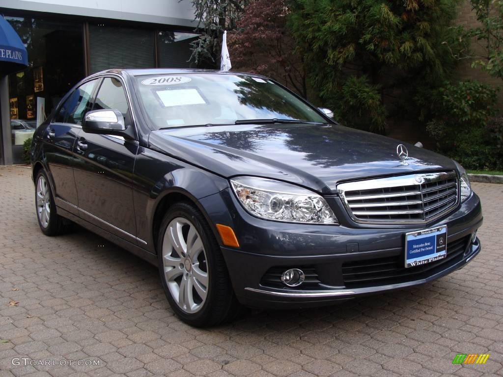 2008 C 300 4Matic Luxury - Steel Grey Metallic / Black photo #3