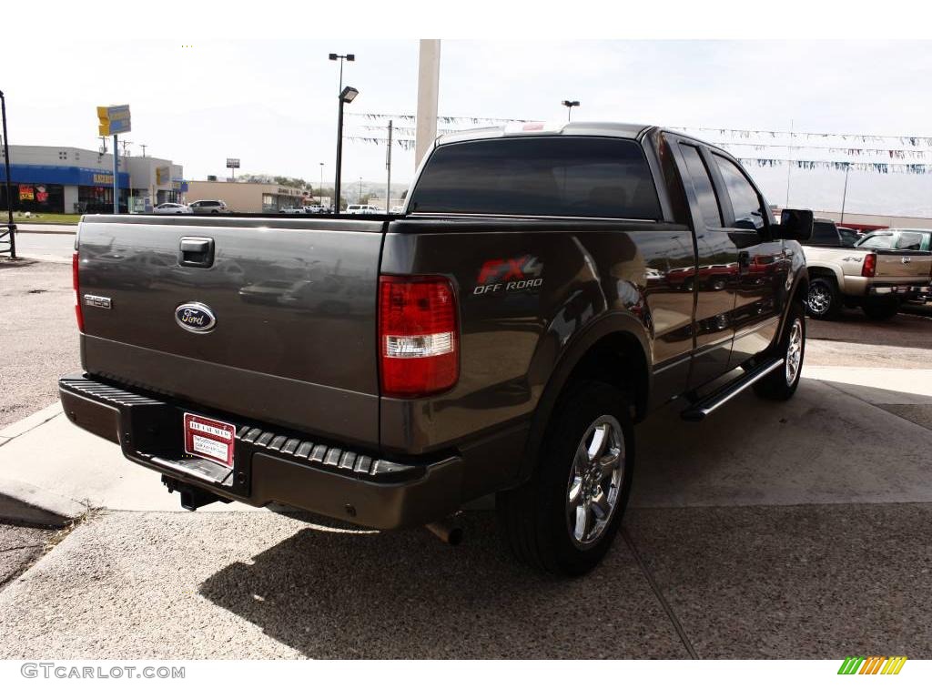 2005 F150 FX4 SuperCab 4x4 - Dark Shadow Grey Metallic / Black photo #3