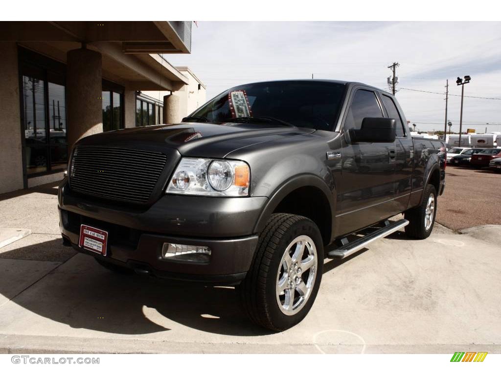 2005 F150 FX4 SuperCab 4x4 - Dark Shadow Grey Metallic / Black photo #13