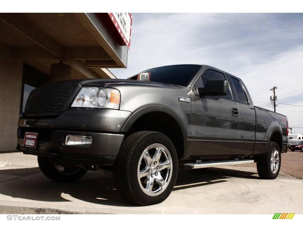 2005 F150 FX4 SuperCab 4x4 - Dark Shadow Grey Metallic / Black photo #21