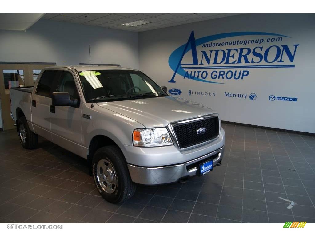 2007 F150 XLT SuperCrew 4x4 - Silver Metallic / Medium Flint photo #1