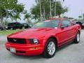 2008 Torch Red Ford Mustang V6 Deluxe Coupe  photo #7