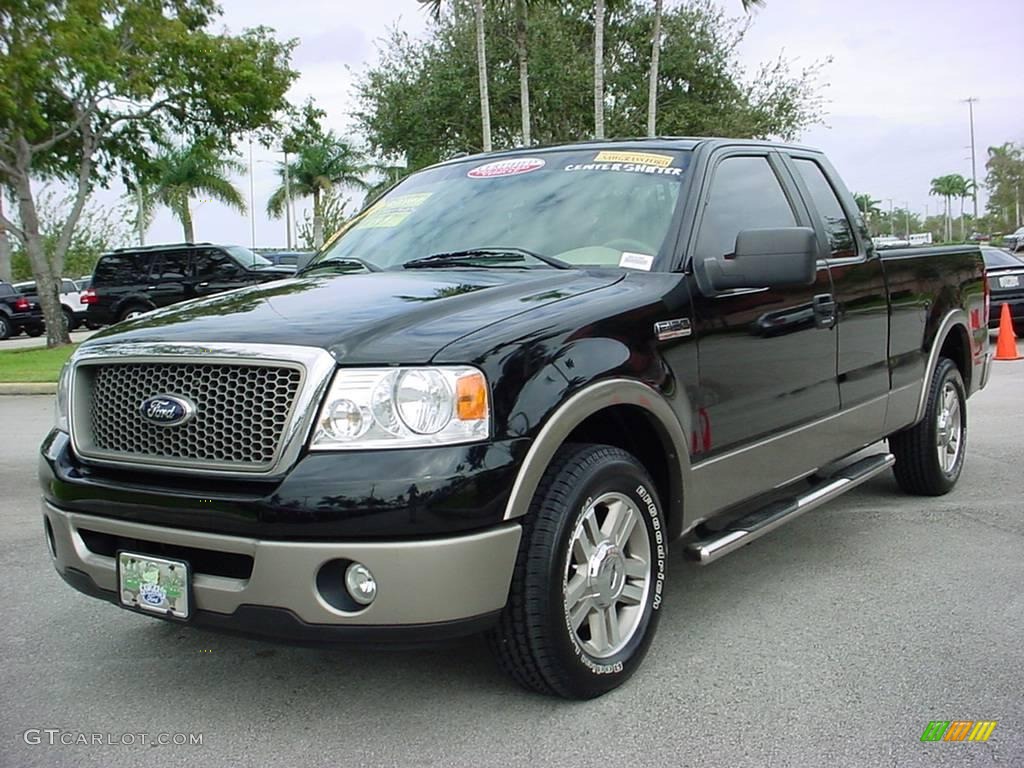 2006 F150 Lariat SuperCab - Black / Tan photo #8