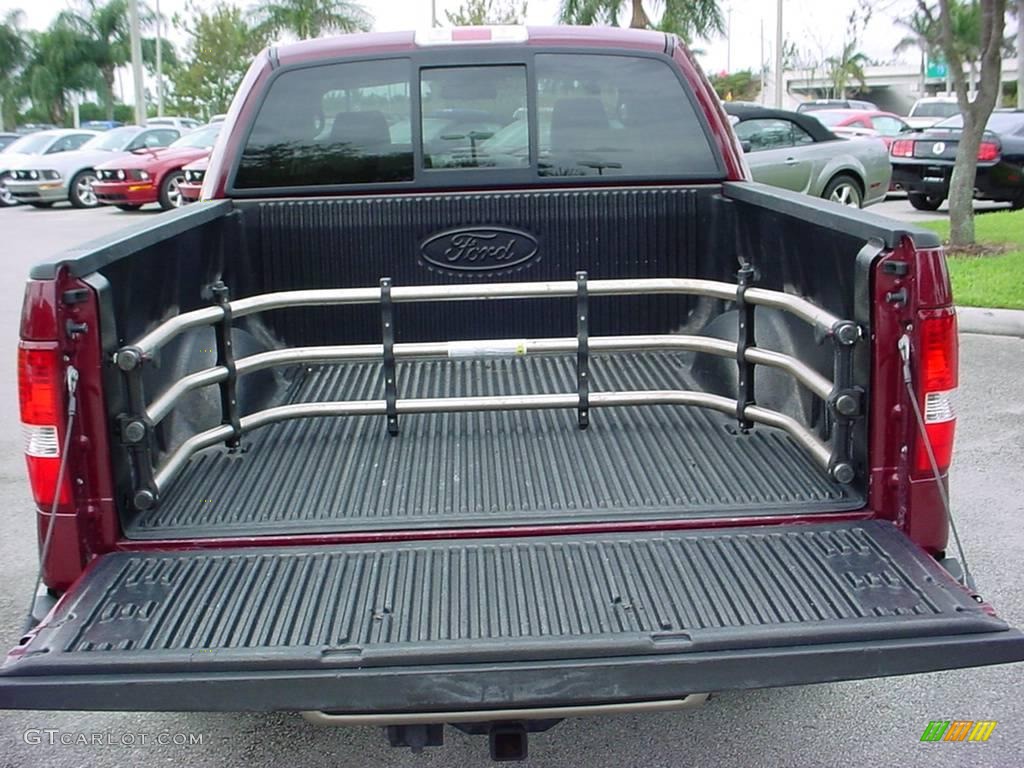 2006 F150 Lariat SuperCrew - Dark Toreador Red Metallic / Tan photo #5