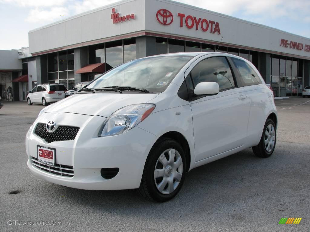 2007 Polar White Toyota Yaris 3 Door Liftback 1964303 Photo 2