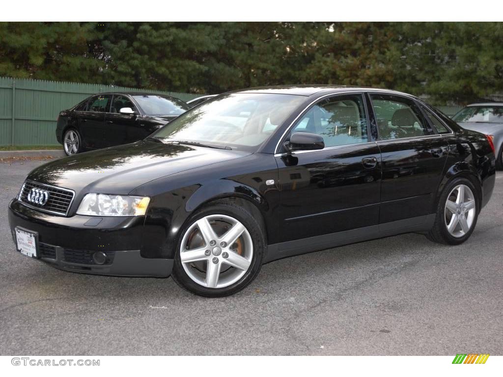 2003 A4 3.0 quattro Sedan - Brilliant Black / Beige photo #2