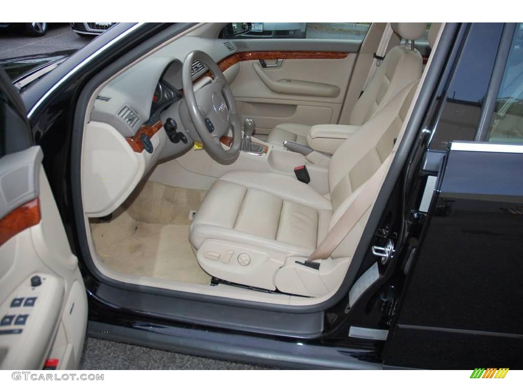 2003 A4 3.0 quattro Sedan - Brilliant Black / Beige photo #13