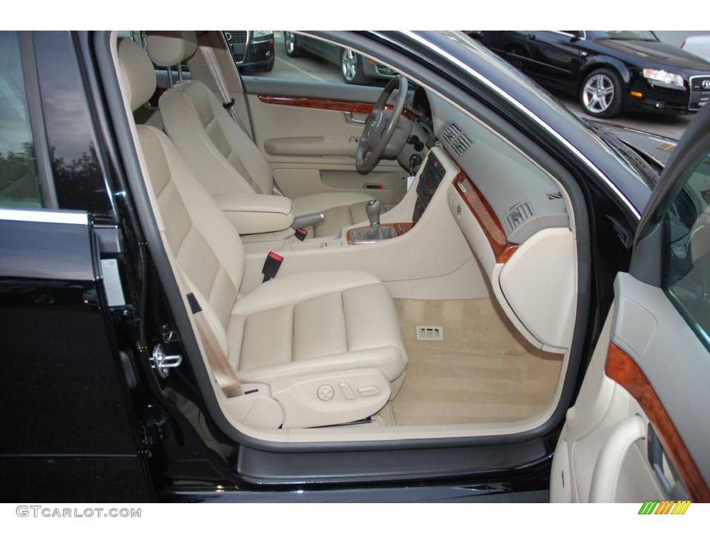 2003 A4 3.0 quattro Sedan - Brilliant Black / Beige photo #24