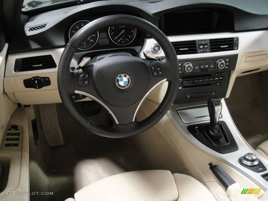 2007 3 Series 335i Convertible - Jet Black / Cream Beige photo #13