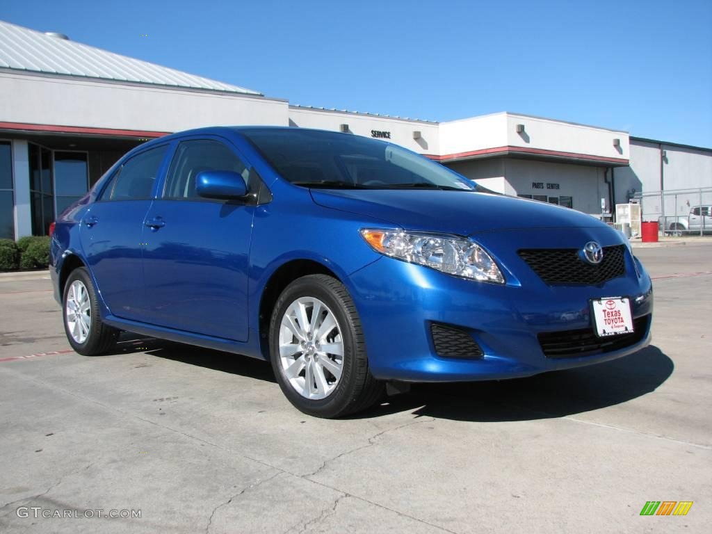 2009 Corolla LE - Blue Streak Metallic / Ash photo #1