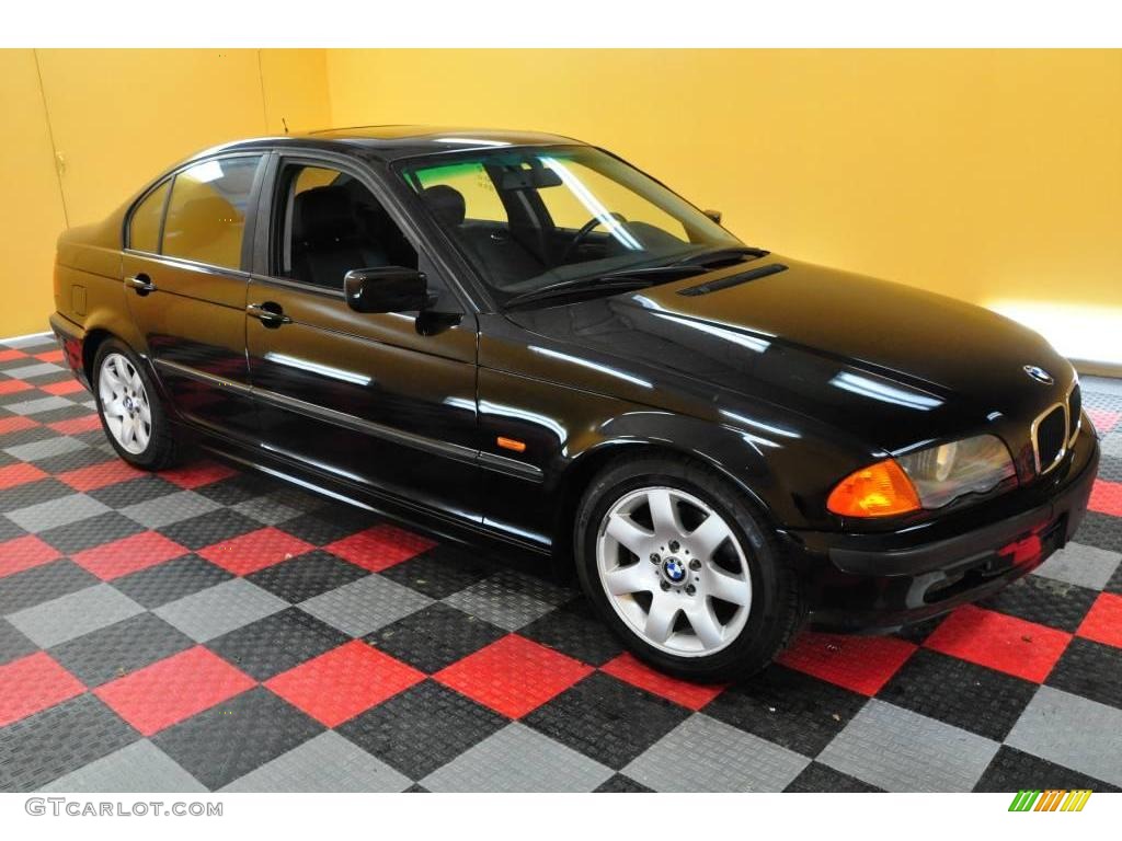 1999 3 Series 323i Sedan - Jet Black / Black photo #1