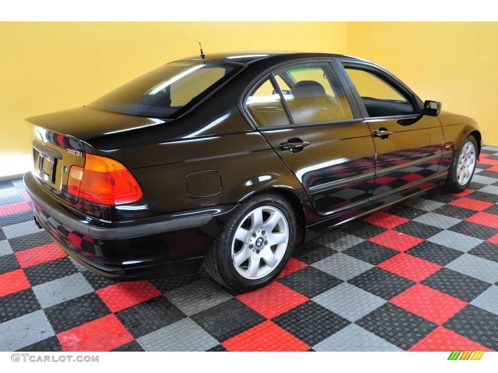 1999 3 Series 323i Sedan - Jet Black / Black photo #6