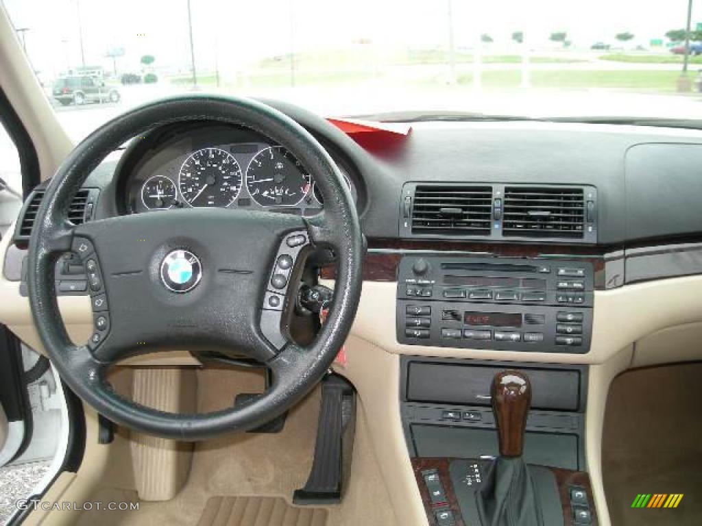 2003 3 Series 330i Sedan - Alpine White / Beige photo #6