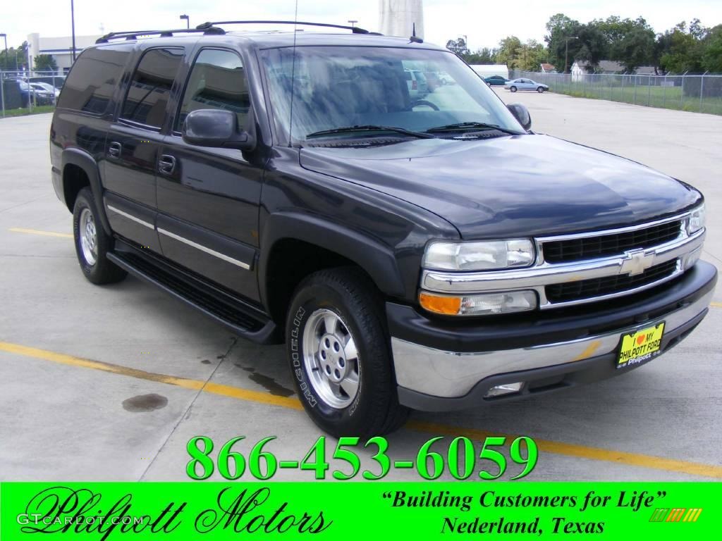 2003 Suburban 1500 LT - Dark Gray Metallic / Gray/Dark Charcoal photo #1