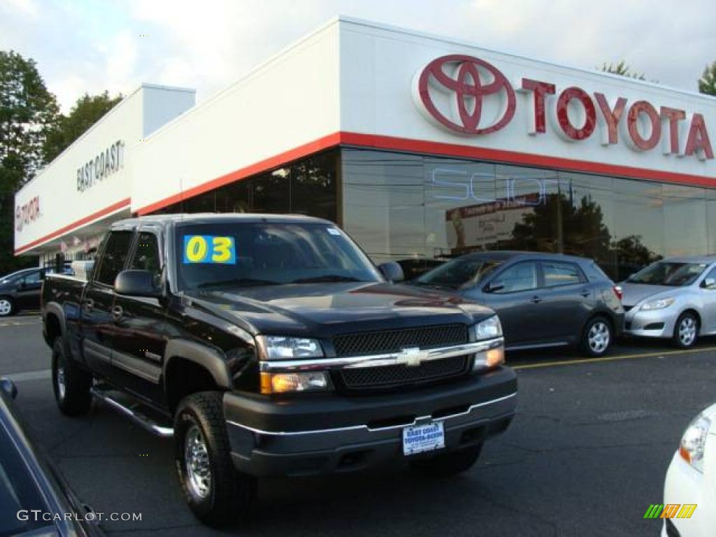 2003 Silverado 2500HD LS Crew Cab 4x4 - Black / Dark Charcoal photo #1