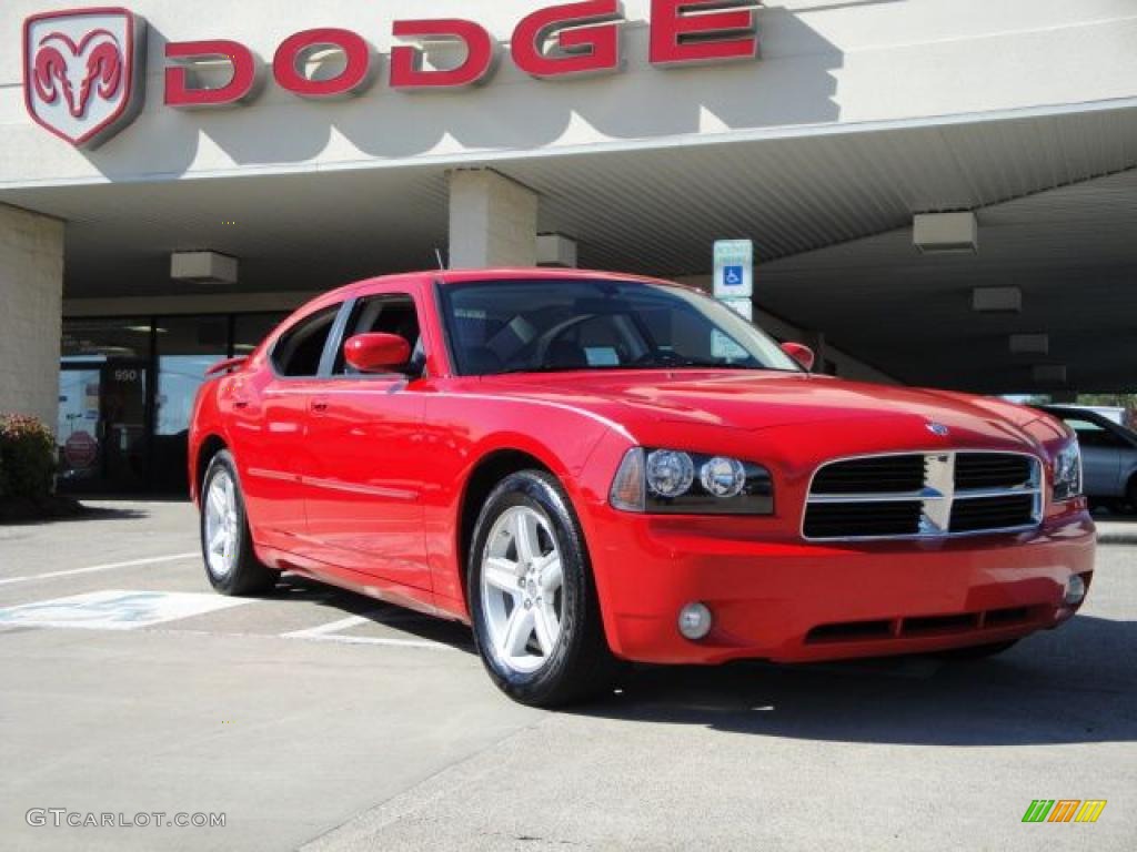 2008 Charger R/T - TorRed / Dark Slate Gray photo #1