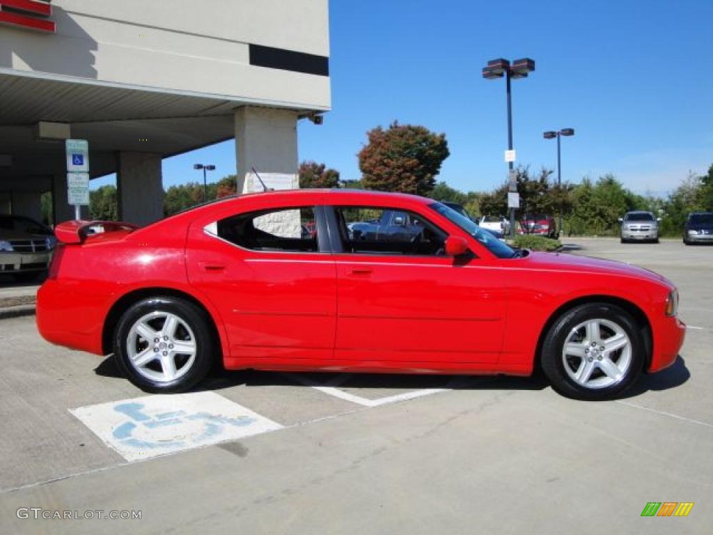 2008 Charger R/T - TorRed / Dark Slate Gray photo #2