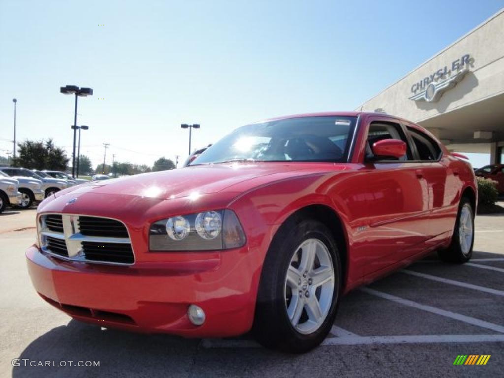 2008 Charger R/T - TorRed / Dark Slate Gray photo #7