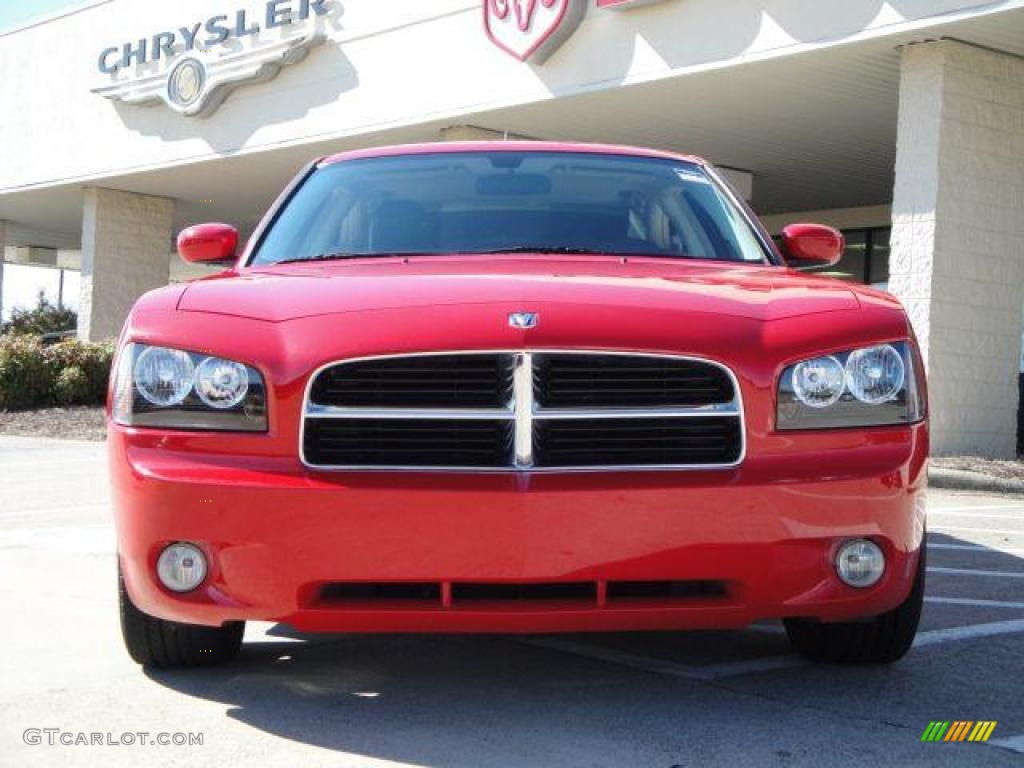 2008 Charger R/T - TorRed / Dark Slate Gray photo #8