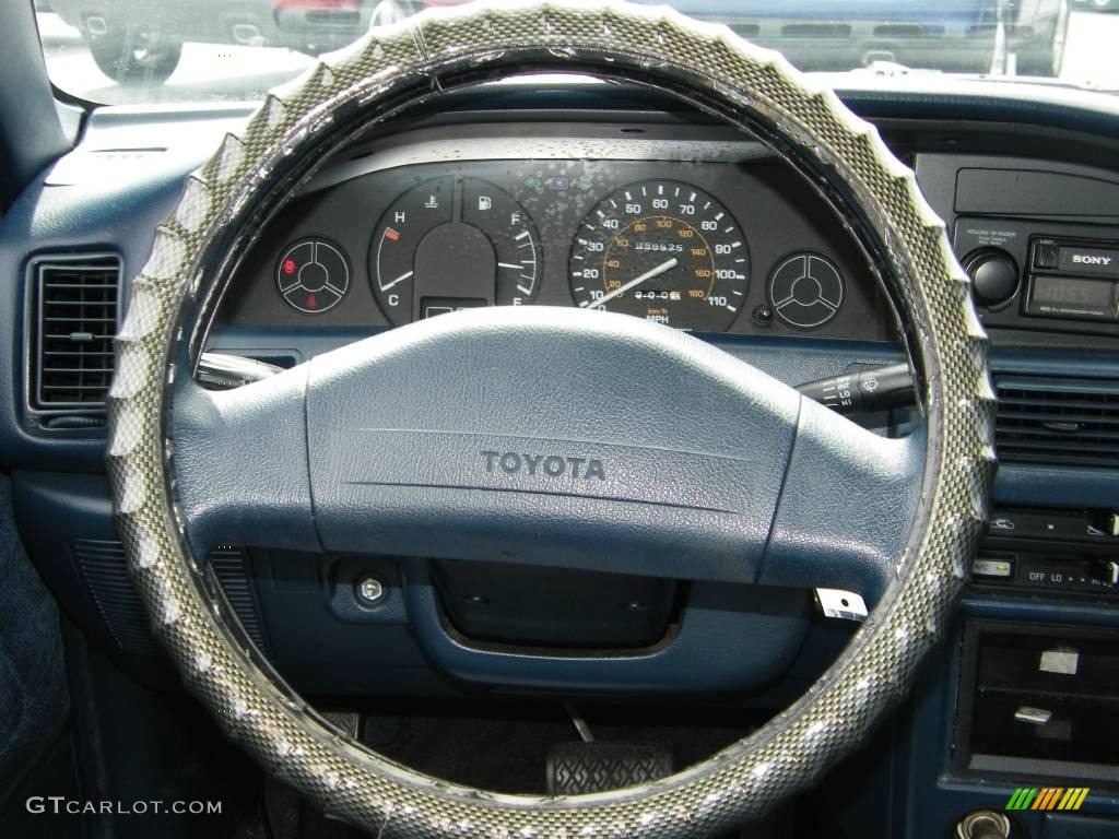 1992 Corolla DX Sedan - Super White / Blue photo #18