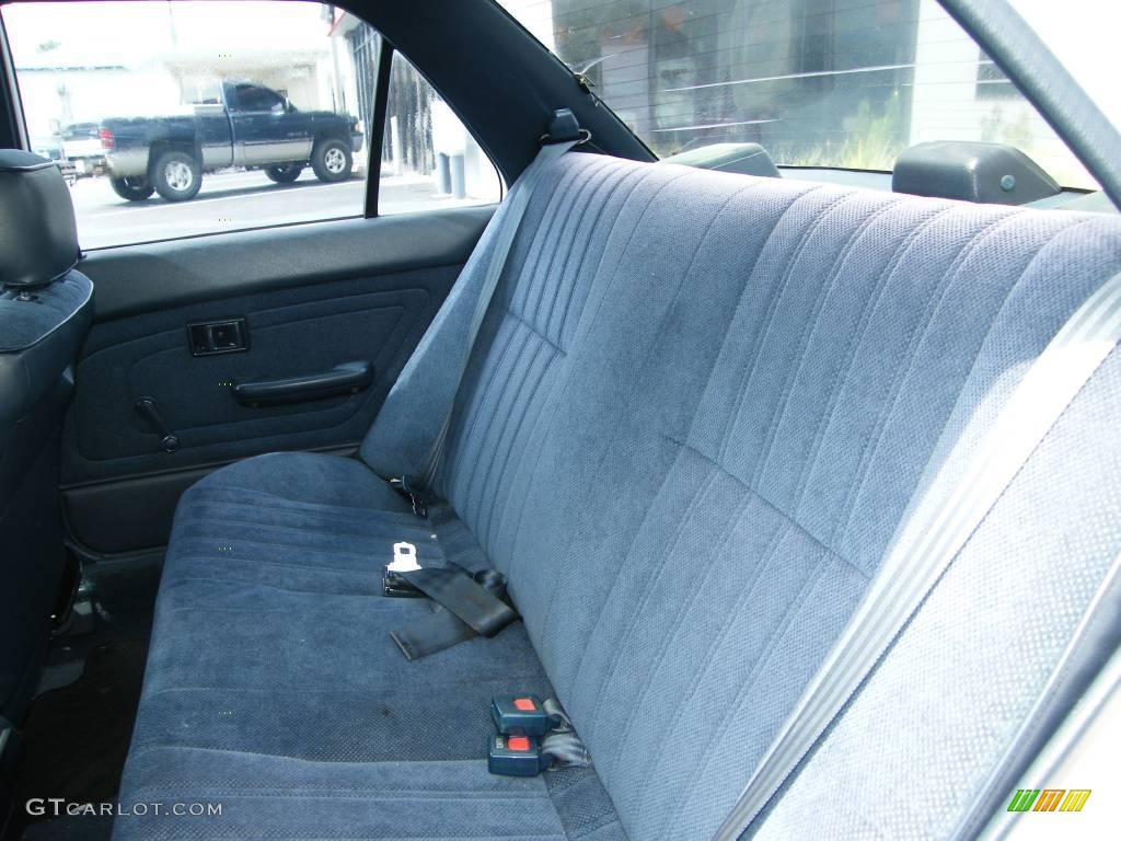 1992 Corolla DX Sedan - Super White / Blue photo #21