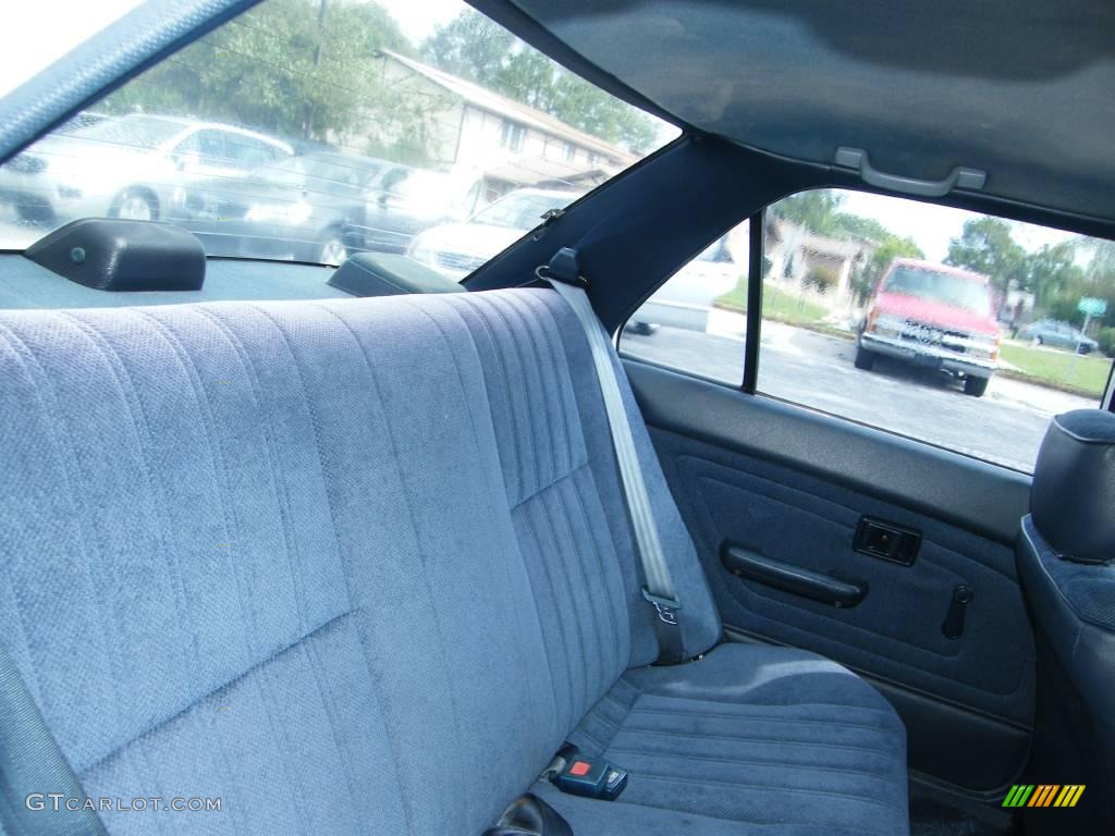 1992 Corolla DX Sedan - Super White / Blue photo #23