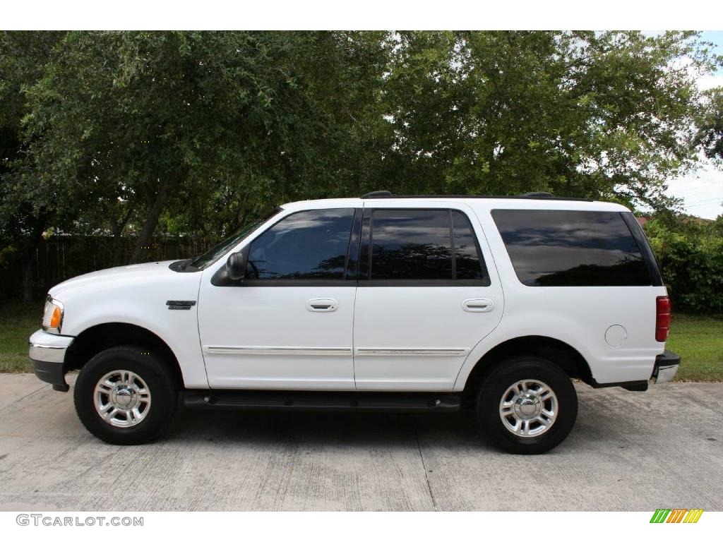 2002 Expedition XLT 4x4 - Oxford White / Medium Graphite photo #4