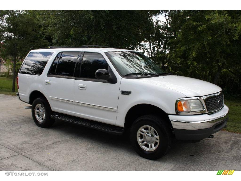 2002 Expedition XLT 4x4 - Oxford White / Medium Graphite photo #13