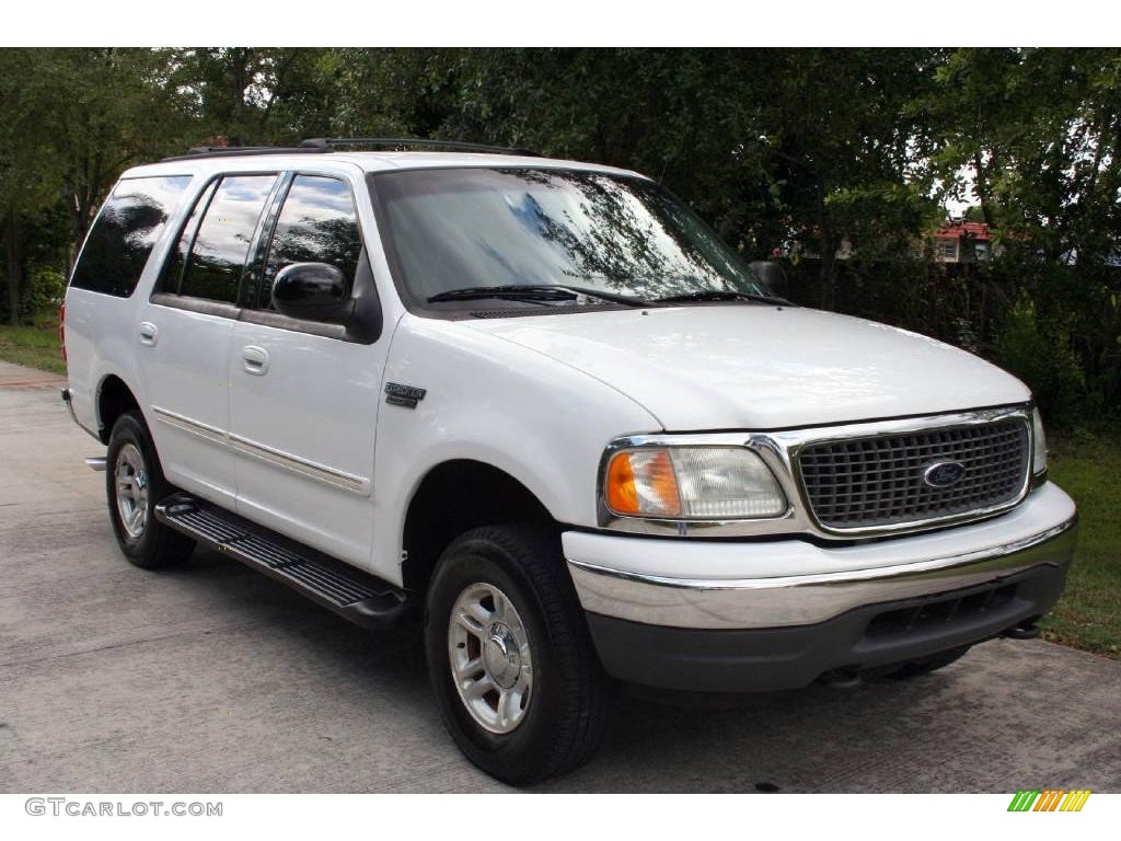 2002 Expedition XLT 4x4 - Oxford White / Medium Graphite photo #14