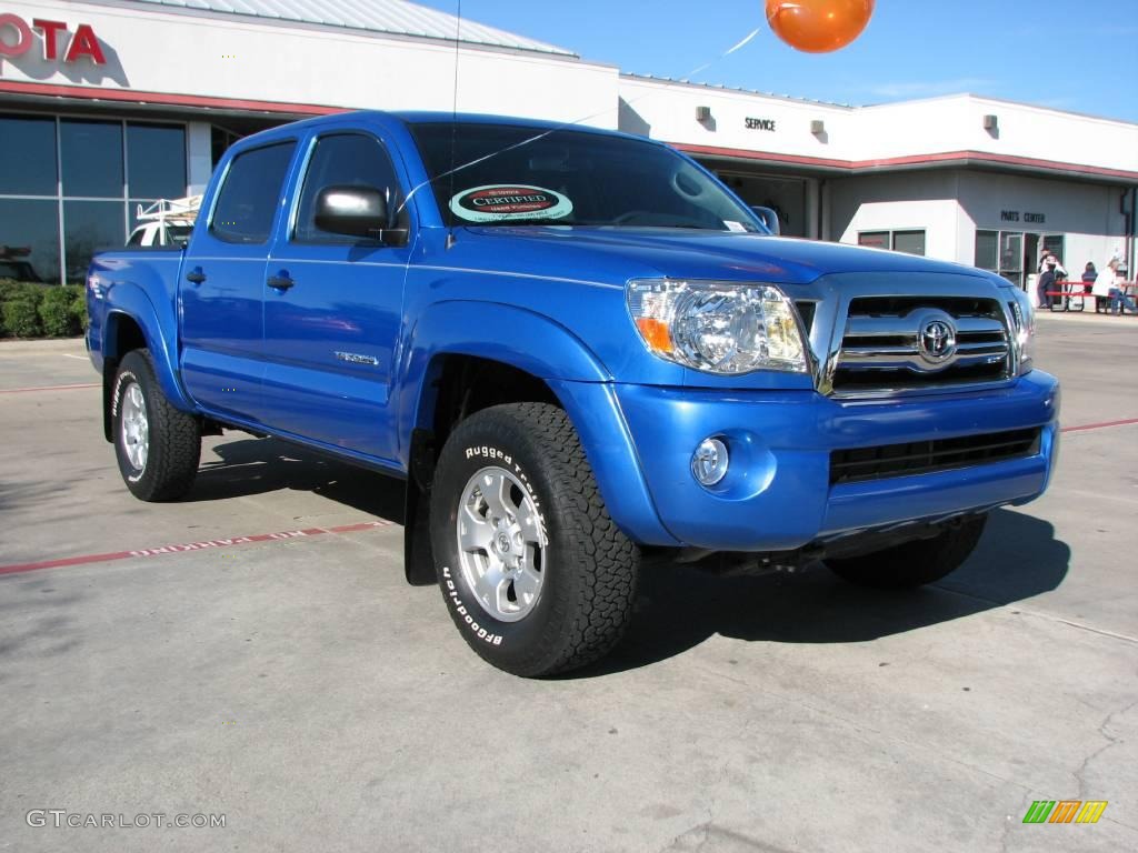 2008 Tacoma V6 PreRunner Double Cab - Speedway Blue / Graphite Gray photo #1