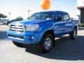 2008 Speedway Blue Toyota Tacoma V6 PreRunner Double Cab  photo #3