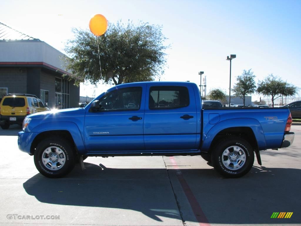 2008 Tacoma V6 PreRunner Double Cab - Speedway Blue / Graphite Gray photo #4