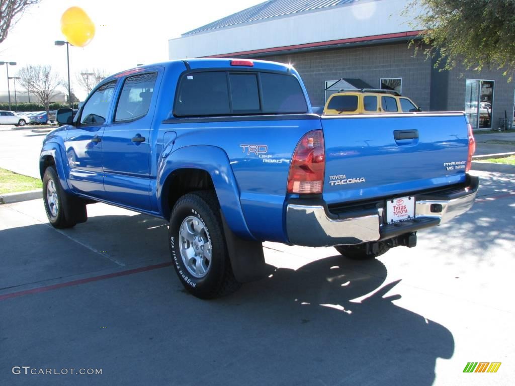 2008 Tacoma V6 PreRunner Double Cab - Speedway Blue / Graphite Gray photo #5