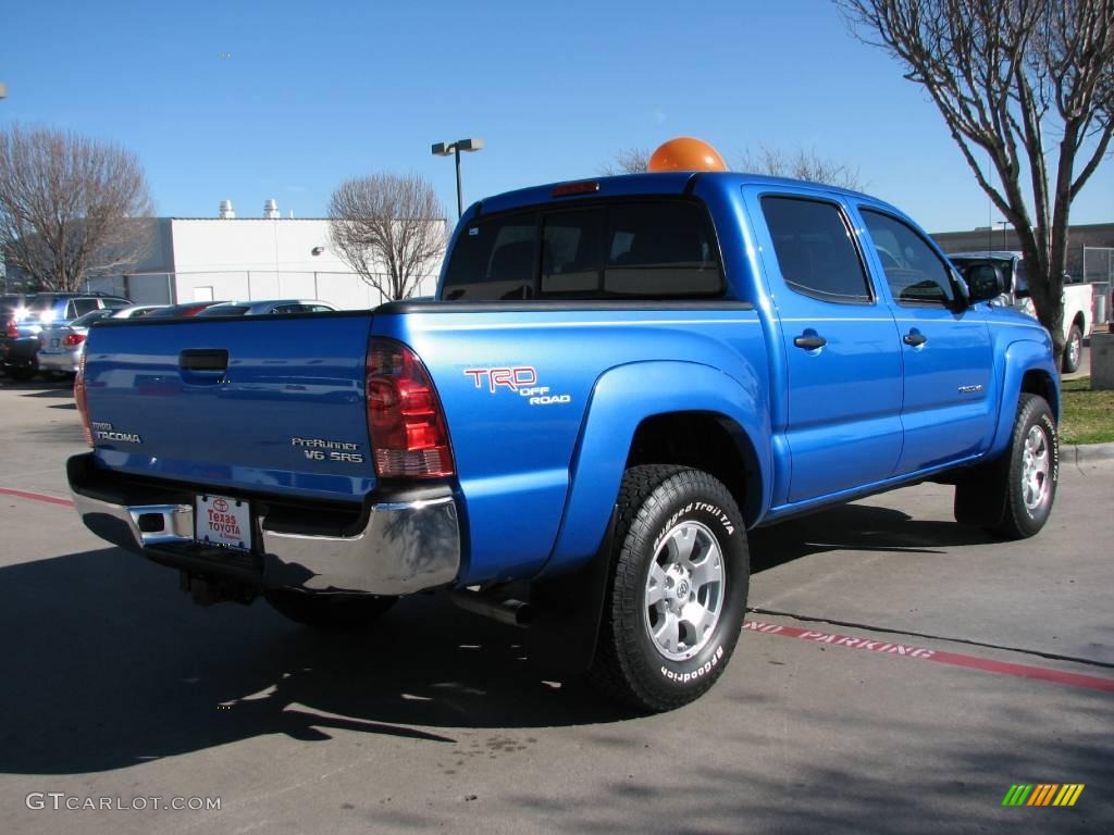 2008 Tacoma V6 PreRunner Double Cab - Speedway Blue / Graphite Gray photo #6