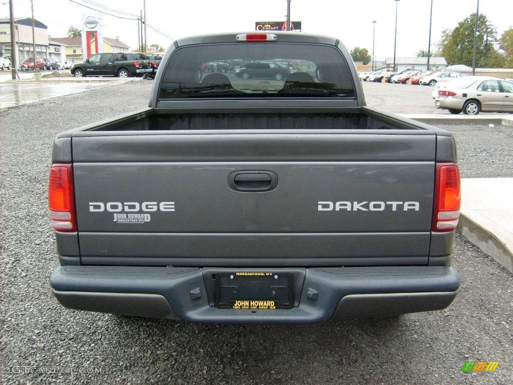 2003 Dakota Sport Quad Cab 4x4 - Graphite Metallic / Dark Slate Gray photo #4
