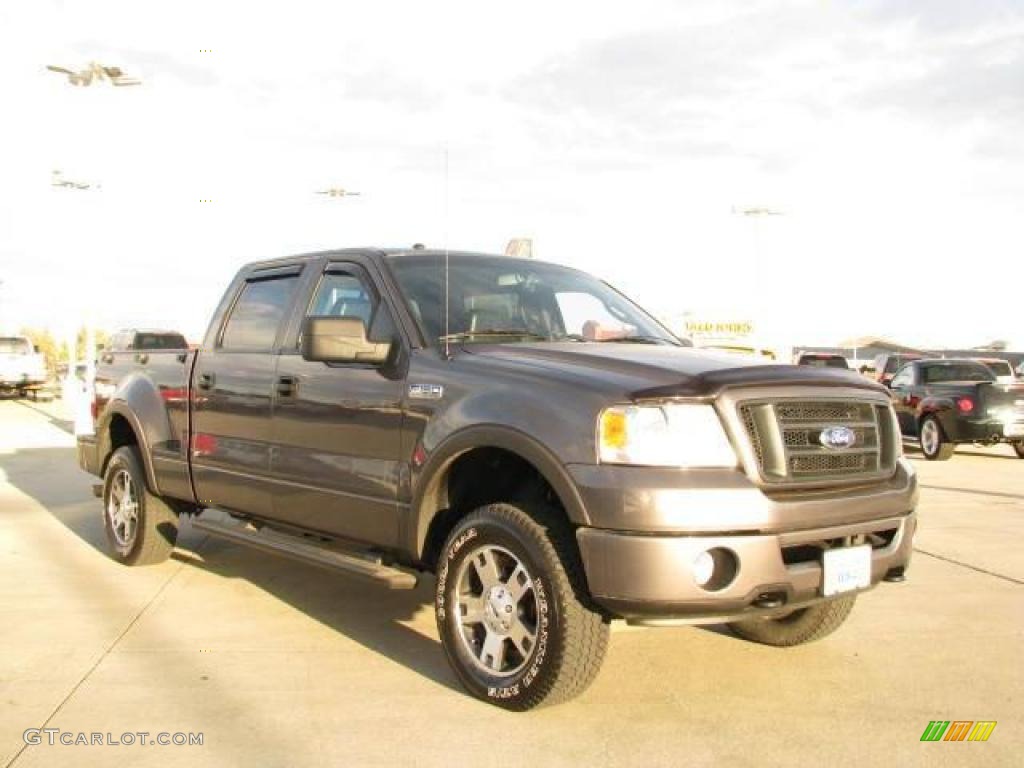 2006 F150 FX4 SuperCrew 4x4 - Dark Shadow Grey Metallic / Black photo #3