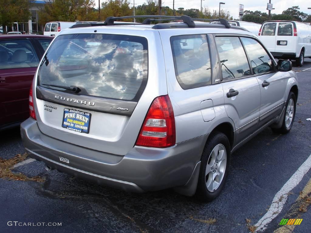 2004 Forester 2.5 XS - Platinum Silver Metallic / Gray photo #4