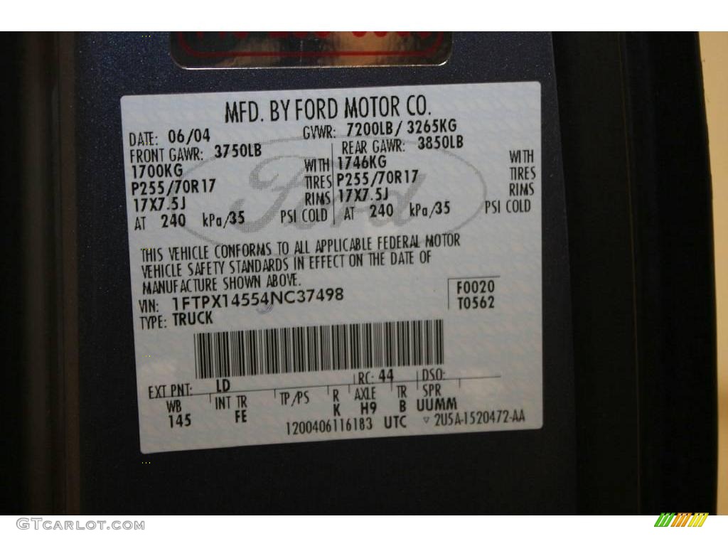 2004 F150 XLT SuperCab 4x4 - Medium Wedgewood Blue Metallic / Dark Flint photo #18