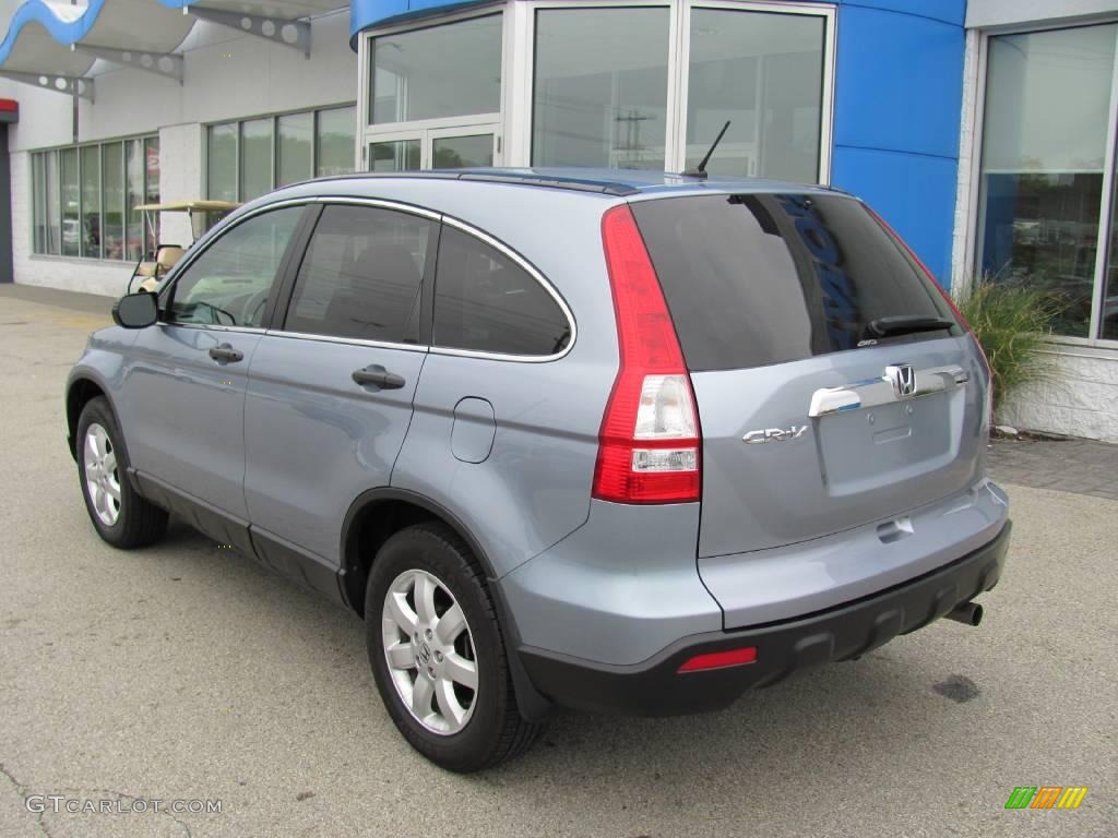 2008 CR-V EX 4WD - Glacier Blue Metallic / Gray photo #6