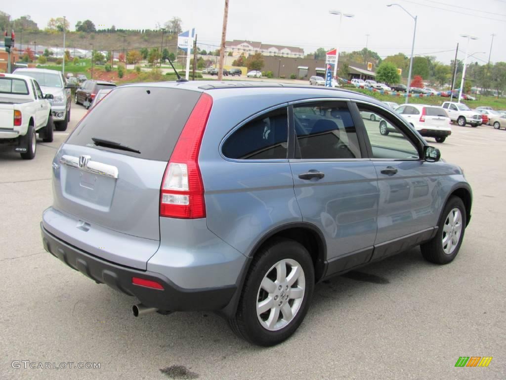 2008 CR-V EX 4WD - Glacier Blue Metallic / Gray photo #8