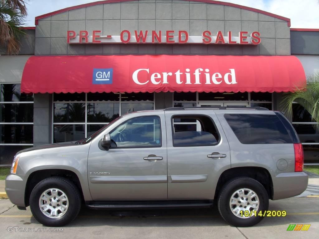 2008 Yukon SLT - Steel Gray Metallic / Ebony photo #1