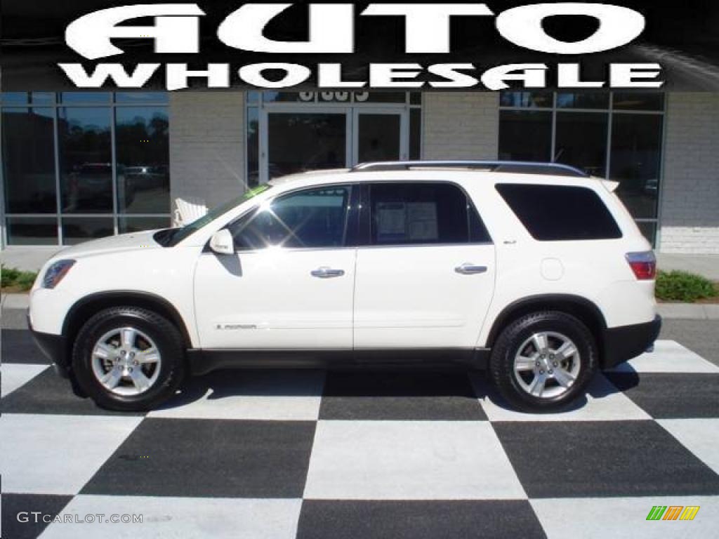 2008 Acadia SLT - Summit White / Light Titanium photo #1