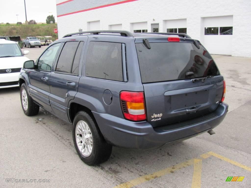 2002 Grand Cherokee Limited 4x4 - Steel Blue Pearlcoat / Taupe photo #4